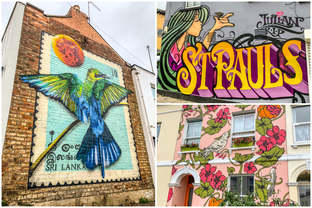 Cheltenham Paint Festival 2022 murals in St Pauls
